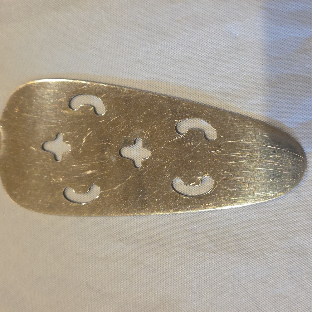 Utica Cutlery Co. Vtg Stainless Steel Silver Cake Pie Server Etched‎ Handle - Picture 2 of 5